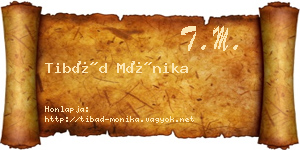 Tibád Mónika névjegykártya